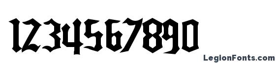 GLASHOLM Regular Font, Number Fonts