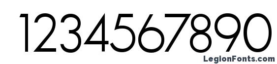 GlasnostLight Regular Font, Number Fonts