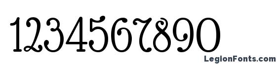 Glass Antiqua Font, Number Fonts