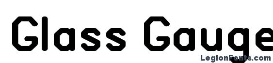 Glass Gauge font, free Glass Gauge font, preview Glass Gauge font