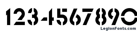 Glastenc Font, Number Fonts