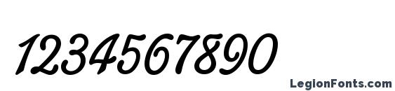 Glastonbury LET Plain Font, Number Fonts