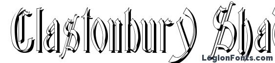 Glastonbury Shadow font, free Glastonbury Shadow font, preview Glastonbury Shadow font