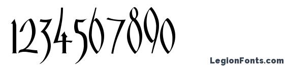 Glastonbury Font, Number Fonts