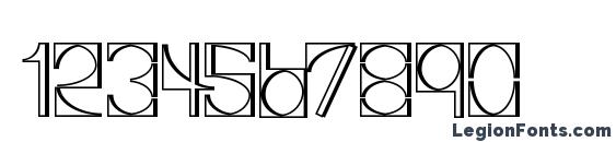 Glaukous Industrious Font, Number Fonts