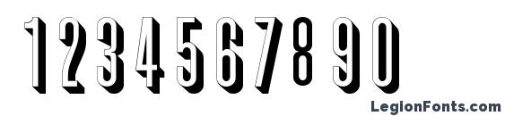 GLENNA Regular Font, Number Fonts