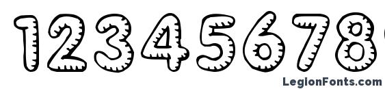 Glimstick Font, Number Fonts