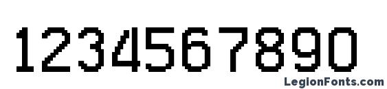 Glitch0 Font, Number Fonts