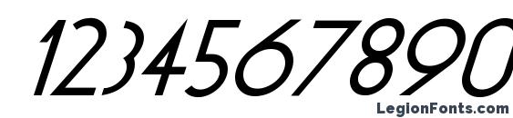 Glo Italic Font, Number Fonts