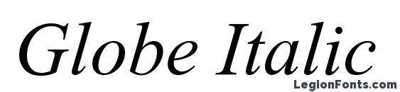 Globe Italic Font