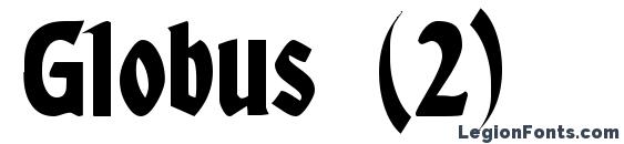 Globus (2) font, free Globus (2) font, preview Globus (2) font