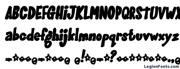 glyphs GlooGun font, сharacters GlooGun font, symbols GlooGun font, character map GlooGun font, preview GlooGun font, abc GlooGun font, GlooGun font
