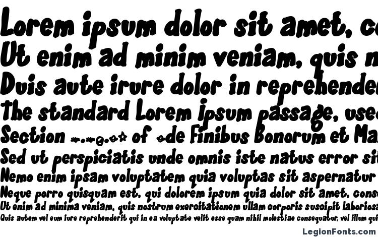 specimens GlooGun font, sample GlooGun font, an example of writing GlooGun font, review GlooGun font, preview GlooGun font, GlooGun font