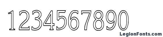 Gloria LightHC Font, Number Fonts