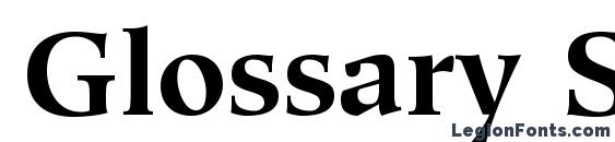 Glossary SSi Bold font, free Glossary SSi Bold font, preview Glossary SSi Bold font