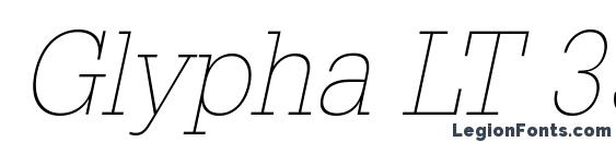 Glypha LT 35 Thin Oblique Font