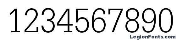 Glypha LT 45 Light Font, Number Fonts