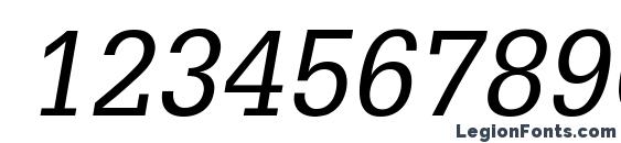Glypha LT 55 Oblique Font, Number Fonts