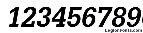 GlyphaLTStd BoldOblique Font, Number Fonts