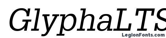 GlyphaLTStd Oblique Font