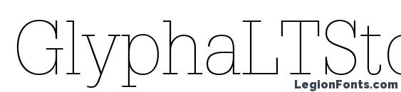 GlyphaLTStd Thin Font