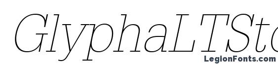 GlyphaLTStd ThinOblique Font, OTF Fonts