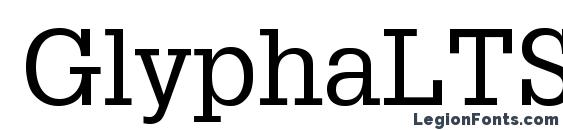 Шрифт GlyphaLTStd, Типографические шрифты