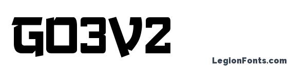 Go3v2 font, free Go3v2 font, preview Go3v2 font