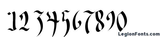 Goethe Font, Number Fonts