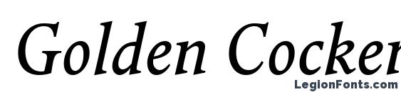 Golden Cockerel ITC Italic Font