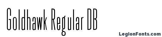 Goldhawk Regular DB font, free Goldhawk Regular DB font, preview Goldhawk Regular DB font