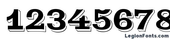 Goldstone Regular Font, Number Fonts