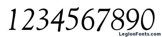 GoliathDB Italic Font, Number Fonts