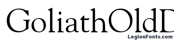 GoliathOldDB Normal Font