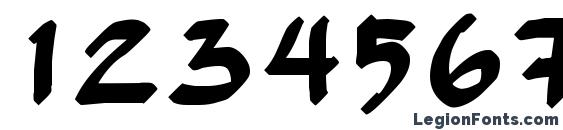 Gong! Normal Font, Number Fonts