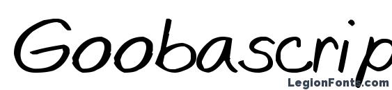 Goobascript Font