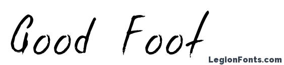 Шрифт Good Foot, Шрифты для надписей