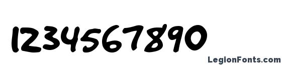 GoodDogCool Font, Number Fonts