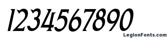 Goodfish Bold Italic Font, Number Fonts