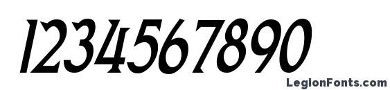 Goodfish BoldItalic Font, Number Fonts