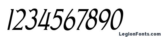 Goodfish Italic Font, Number Fonts