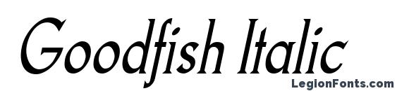 Goodfish Italic font, free Goodfish Italic font, preview Goodfish Italic font