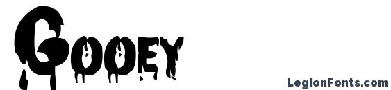 шрифт Gooey, бесплатный шрифт Gooey, предварительный просмотр шрифта Gooey