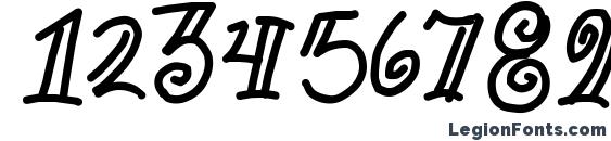 Goof Font, Number Fonts