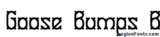 Goose Bumps BRK font, free Goose Bumps BRK font, preview Goose Bumps BRK font