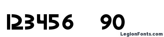 Gordon Regular Font, Number Fonts