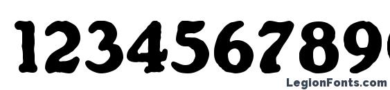 Gorilla BT Font, Number Fonts