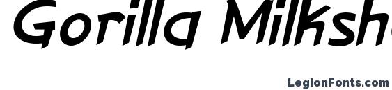 Gorilla Milkshake Italic Font