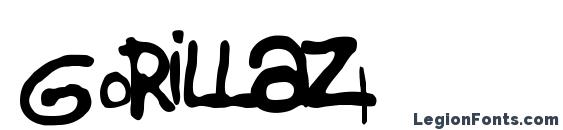 шрифт Gorillaz1, бесплатный шрифт Gorillaz1, предварительный просмотр шрифта Gorillaz1