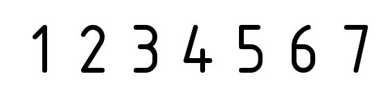 ГОСТ тип В Font, Number Fonts